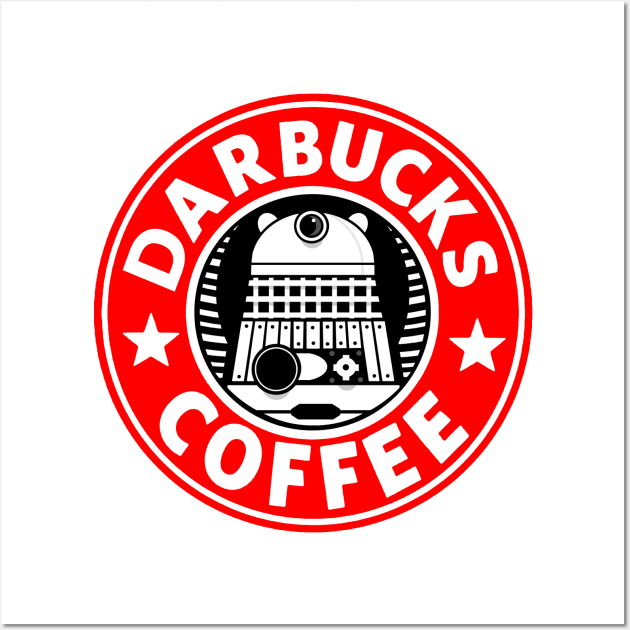 Darbucks Coffee RED Wall Art by tone